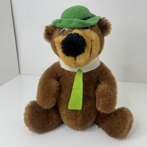 Vintage 1980 Yogi Bear Plush Mighty Star Hanna Barbera Soft Stuffed Toy 10”